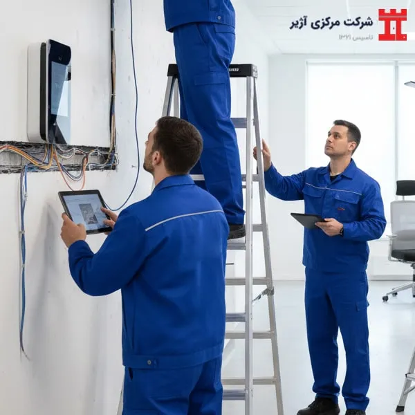 نصب و راه‌اندازی سیستم هوشمند ساختمان توسط تیم شرکت مرکزی آژیر